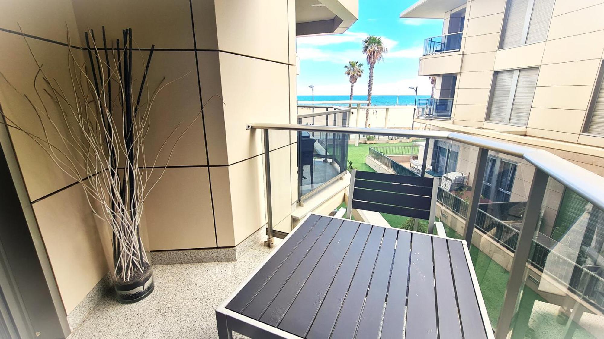 Beach Valencia Luxury A40-28 Apartment With Terrace And Sea Views Zewnętrze zdjęcie